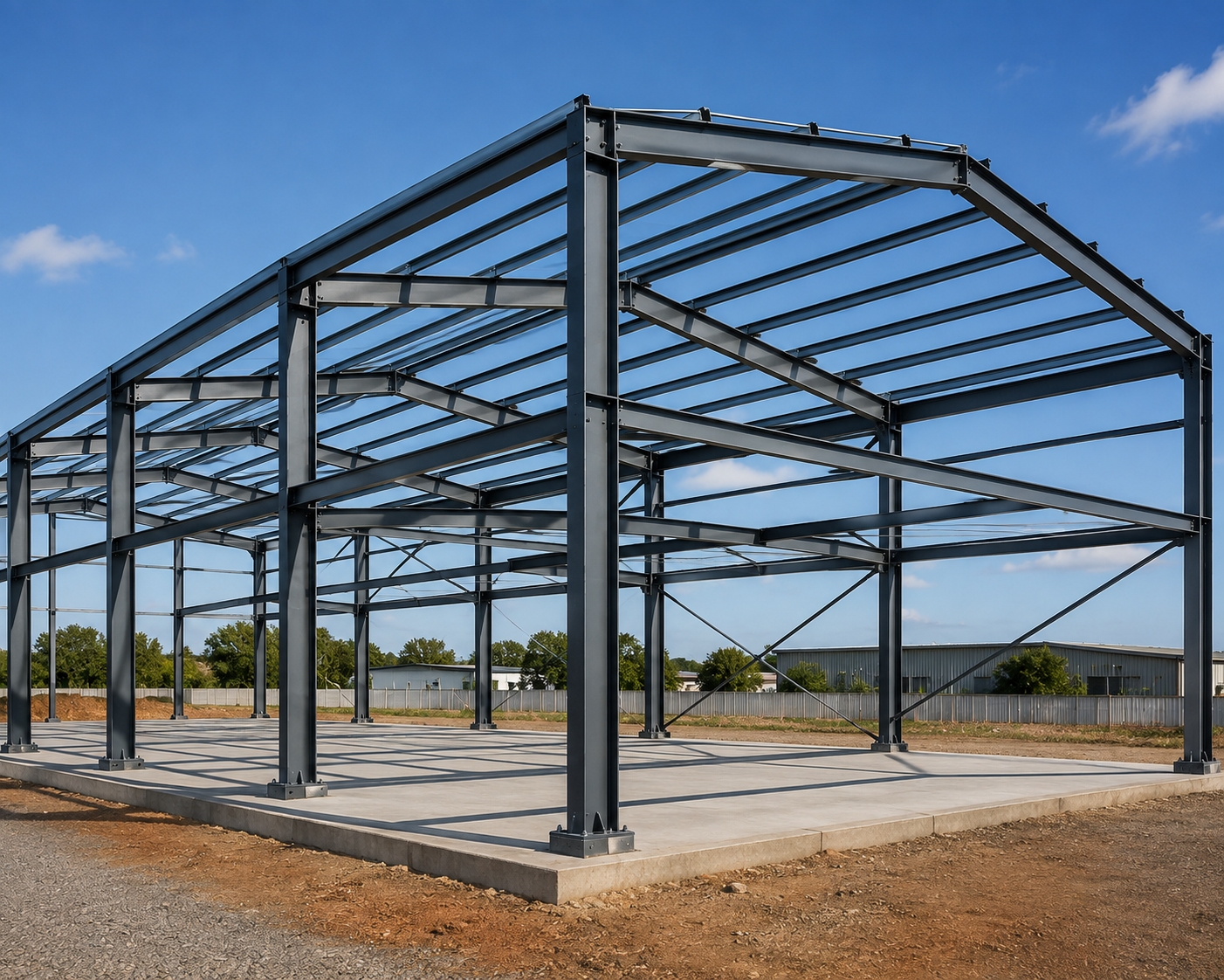 Custom fabricated steel structure